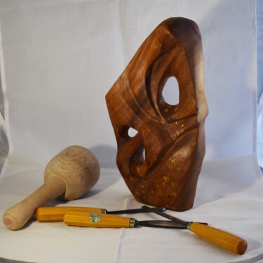 雕塑 标题为“Diálogo” 由Rommel Cristina, 原创艺术品, 木