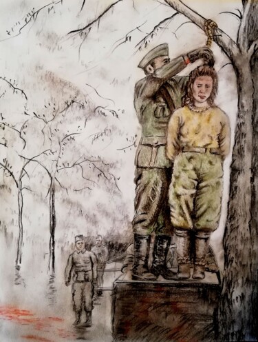 Рисунок под названием "I will be saved" - Kiko Cristoni, Подлинное произведение искусства, Пастель