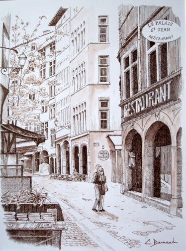 Painting titled "Le vieux St Jean" by Christiane Barnaud, Original Artwork