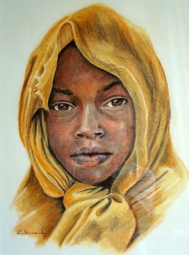 Painting titled "Yoli" by Christiane Barnaud, Original Artwork