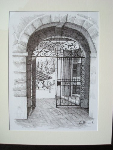 Painting titled "L'Hôtel Dieu" by Christiane Barnaud, Original Artwork