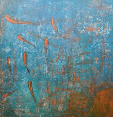 Pittura intitolato "il mare dentro" da Cristina Soffientini, Opera d'arte originale, Acrilico