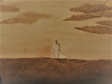 Disegno intitolato "in cammino" da Cristina Soffientini, Opera d'arte originale, Carbone