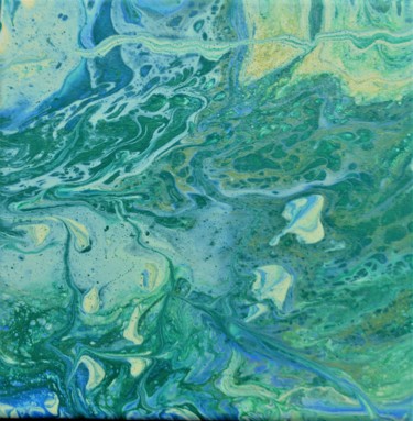 Pintura intitulada "sensazioni d'azzurro" por Cristina Soffientini, Obras de arte originais, Acrílico