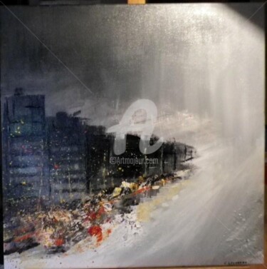 Peinture intitulée "cyclone sur miami" par Criscol, Œuvre d'art originale