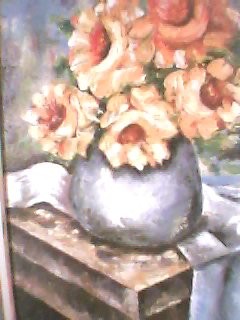 Pintura intitulada "Flores amarelas" por Cristina Kolikoviski -Cris, Obras de arte originais, Óleo