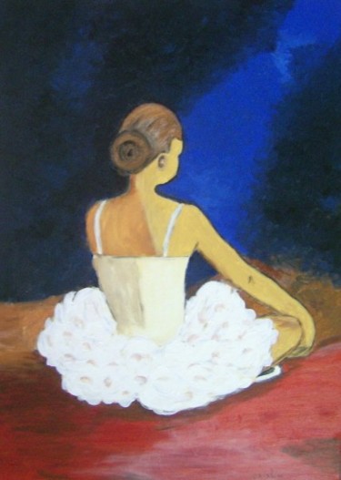 Painting titled "BAILARINA" by Crislim, Original Artwork, Oil