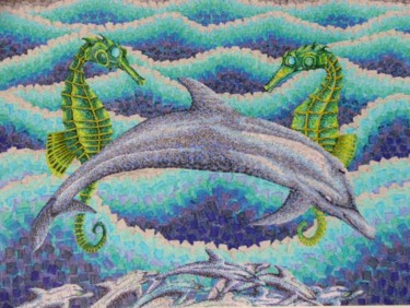 Drawing titled "Dolphin" by Cris Mitchel, Original Artwork