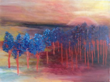 Картина под названием "Moonrise" - Criselda Kelley, Подлинное произведение искусства, Акрил