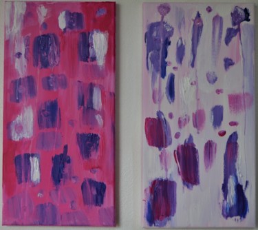 Painting titled "Les jumeaux 3" by Cristal And Pape, Original Artwork, Acrylic