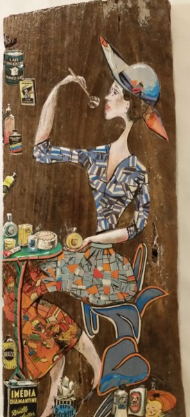 Pittura intitolato "Le destin de la fem…" da Dominique Sarrouy, Opera d'arte originale, Altro