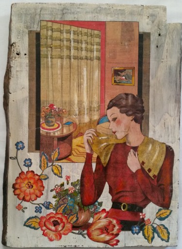 Peinture intitulée "Dans le salon" par Dominique Sarrouy, Œuvre d'art originale, Autre