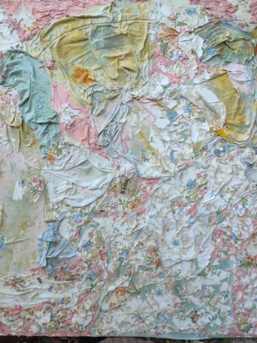 Ζωγραφική με τίτλο "Tissus tapisserie" από Dominique Sarrouy, Αυθεντικά έργα τέχνης, Λάδι