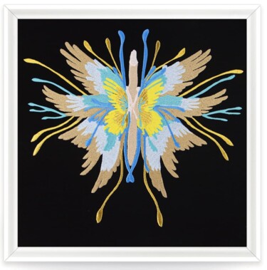 Art textile intitulée "Olfactory Peregrina…" par Cristian Marianciuc, Œuvre d'art originale, Broderie