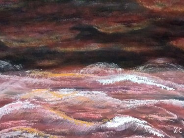 Painting titled "Red Sea" by Zeporojanu Cristina, Original Artwork
