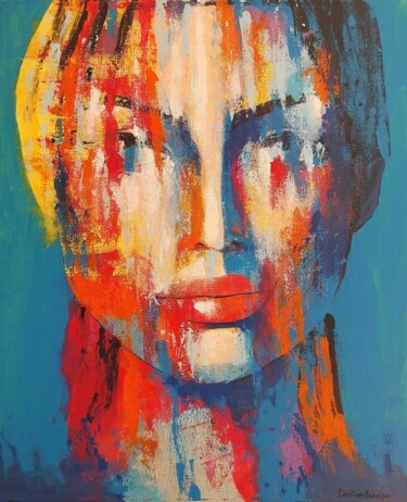 Malarstwo zatytułowany „Psychedelic” autorstwa Cristina Boavida, Oryginalna praca, Akryl Zamontowany na Drewniana rama noszy