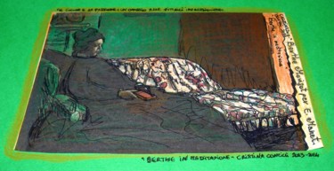 Pittura intitolato ""Berthe in meditazi…" da Cristina Contilli, Opera d'arte originale, Olio