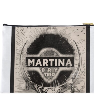 Arte textil titulada "Martina Dry pochett…" por Cristina Frassoni, Obra de arte original, Accesorios