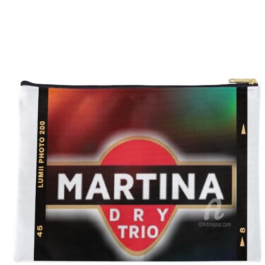 Arte tessile intitolato "Martina Dry pochett…" da Cristina Frassoni, Opera d'arte originale, Accessori