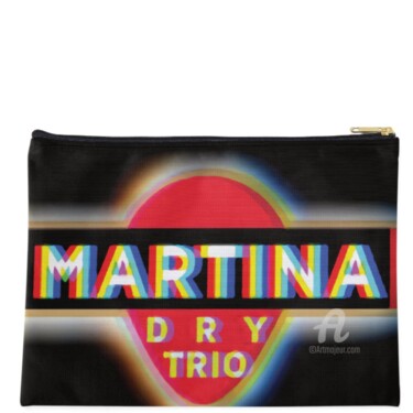 Arte textil titulada "Martina Dry pochett…" por Cristina Frassoni, Obra de arte original, Accesorios
