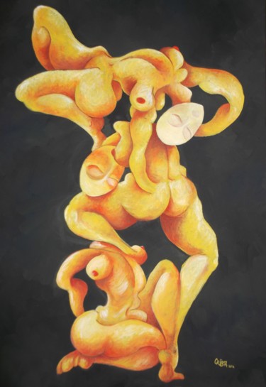Painting titled "l-equilibrio-acrili…" by Crista, Original Artwork
