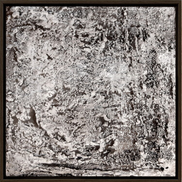Ζωγραφική με τίτλο "White land" από Cristina Simeoni, Αυθεντικά έργα τέχνης, Ακρυλικό Τοποθετήθηκε στο Ξύλινο φορείο σκελετό