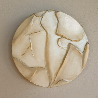 제목이 "Waves moon"인 미술작품 Cristina Simeoni로, 원작, 아크릴 나무 들것 프레임에 장착됨