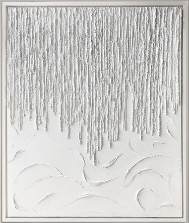 Pintura titulada "Dew drops" por Cristina Simeoni, Obra de arte original, Acrílico Montado en Bastidor de camilla de madera