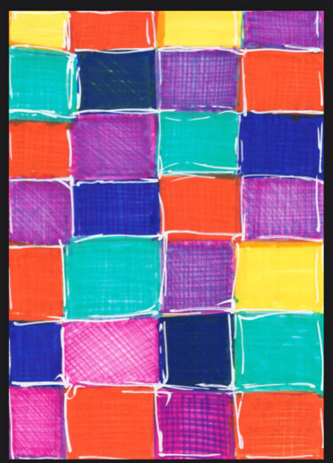 Pintura titulada "Paletas" por Cristina Vaz Duarte Da Cruz, Obra de arte original, Cera