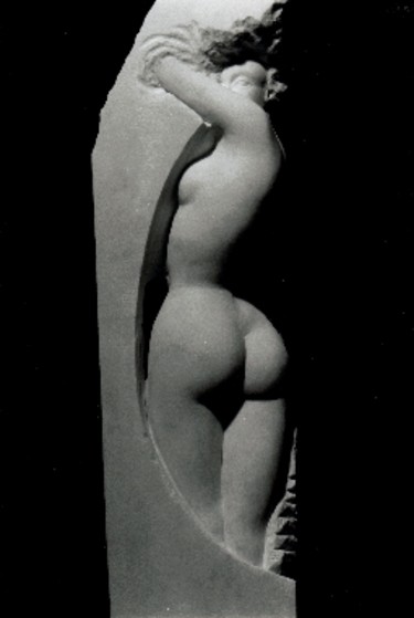 Sculptuur getiteld "Seek" door Cristina Carusi, Origineel Kunstwerk, Steen
