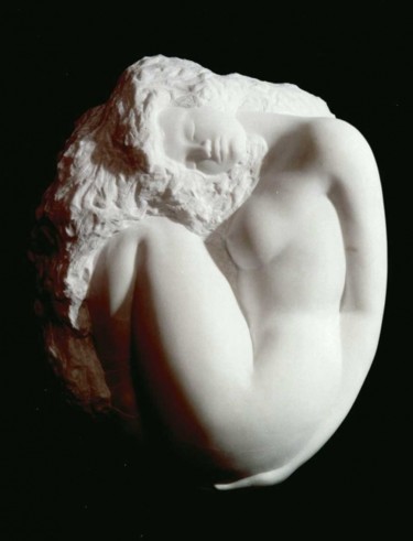 Sculpture titled "Gioco di forme" by Cristina Carusi, Original Artwork, Stone