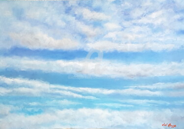 Pittura intitolato "Cielos I (Skies I)" da Cristina Del Rosso, Opera d'arte originale, Olio