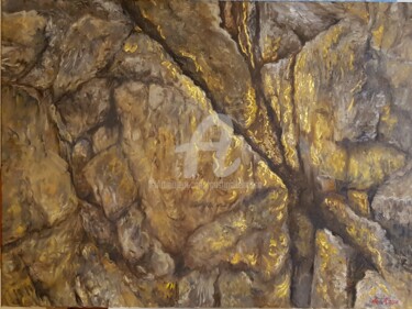 Painting titled "Mina de oro I (La g…" by Cristina Del Rosso, Original Artwork, Oil