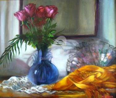 Painting titled "Otra mañana de vera…" by Cristina Del Rosso, Original Artwork, Oil