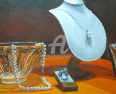 Painting titled "La joyería (The Jew…" by Cristina Del Rosso, Original Artwork, Oil