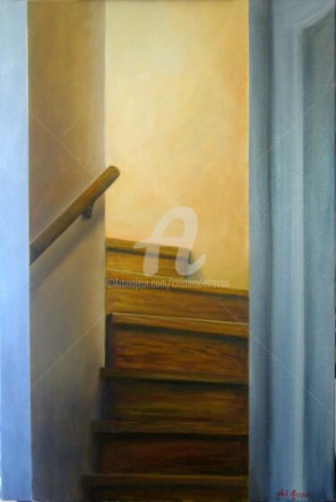 Pintura intitulada "Historias de una es…" por Cristina Del Rosso, Obras de arte originais, Óleo