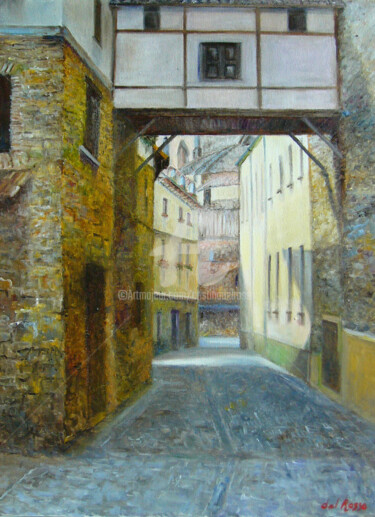 Painting titled "Redín, Pamplona" by Cristina Del Rosso, Original Artwork, Oil