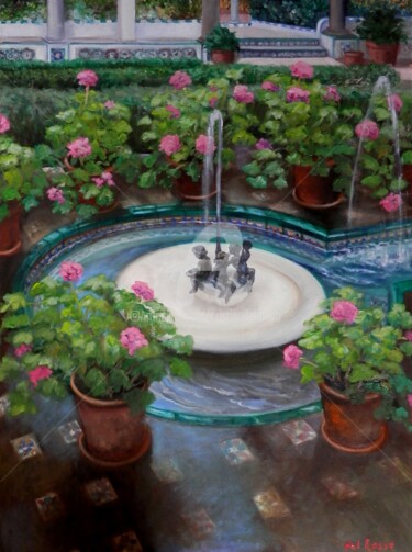 Pintura titulada "Casa Sorolla" por Cristina Del Rosso, Obra de arte original, Oleo