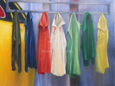 Painting titled "Colección Primavera…" by Cristina Del Rosso, Original Artwork, Oil