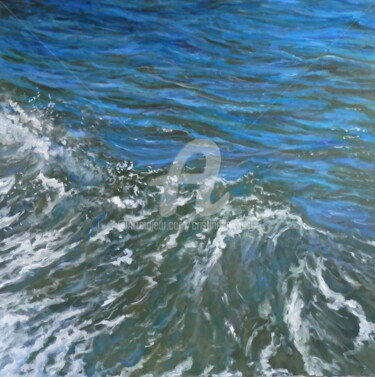 Картина под названием "Desde la barca II (…" - Cristina Del Rosso, Подлинное произведение искусства, Масло