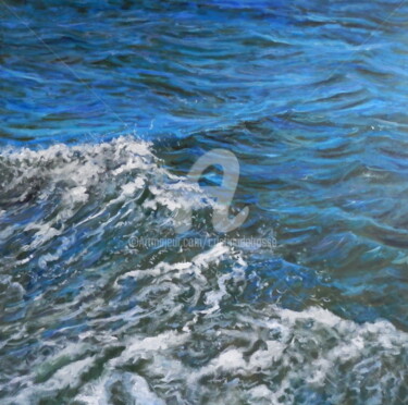 Malarstwo zatytułowany „Desde la barca 1 (F…” autorstwa Cristina Del Rosso, Oryginalna praca, Olej