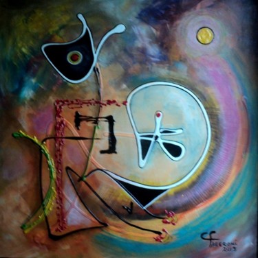 Painting titled "EL ECO DEL TIEMPO" by María Cristina Faleroni, Original Artwork, Acrylic