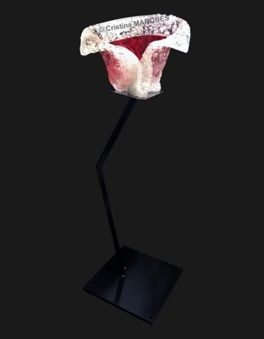 Escultura intitulada "Hibiscus" por Cristina Marquès, Obras de arte originais, Plástico