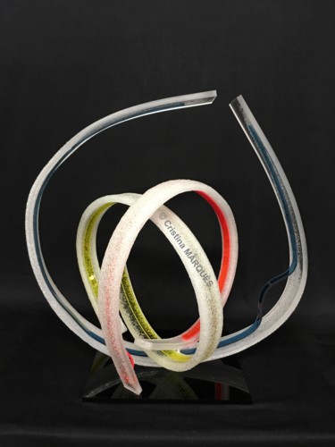 Sculpture titled "Triade III" by Cristina Marquès, Original Artwork, Plastic