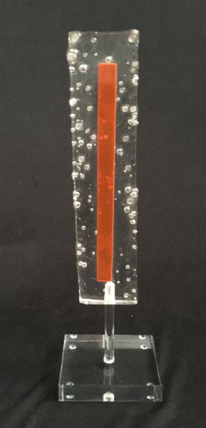 Sculpture titled "Orange Ice Stick (L)" by Cristina Marquès, Original Artwork, Plastic