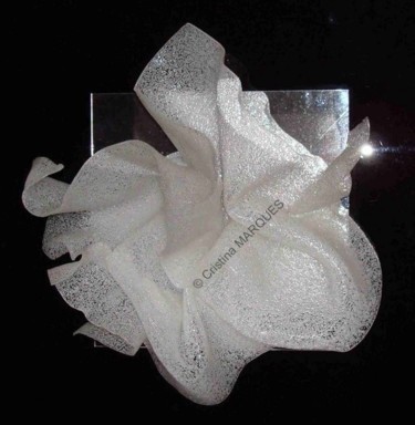 Sculpture titled "Irréelle Orchidée" by Cristina Marquès, Original Artwork, Plastic
