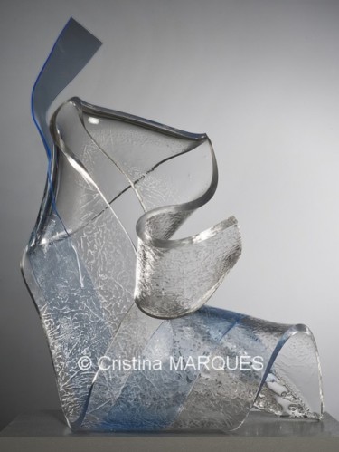 Sculpture titled "Salto Angel" by Cristina Marquès, Original Artwork, Plastic