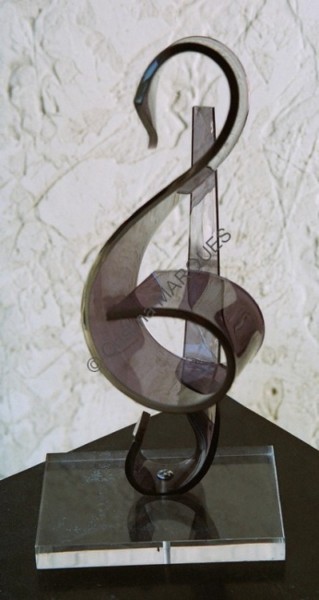 Sculpture intitulée "La Clé de Sol" par Cristina Marquès, Œuvre d'art originale, Plastique