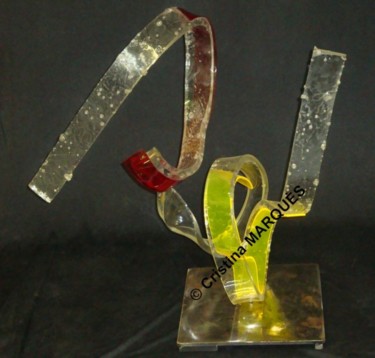 Sculpture titled "Dobble Spiral" by Cristina Marquès, Original Artwork, Plastic