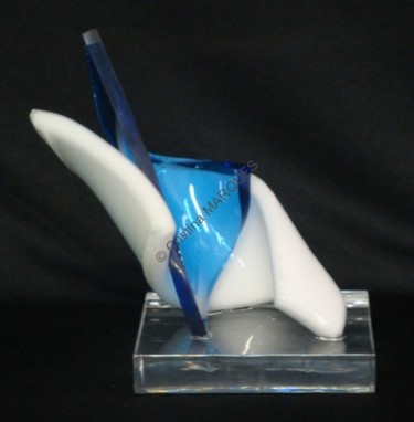 Sculpture intitulée "Liberty Blue" par Cristina Marquès, Œuvre d'art originale, Plastique